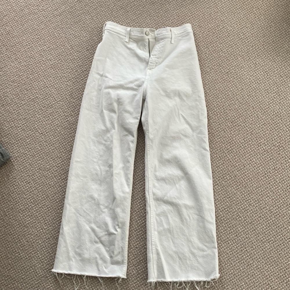 High waisted, Wide leg denim
